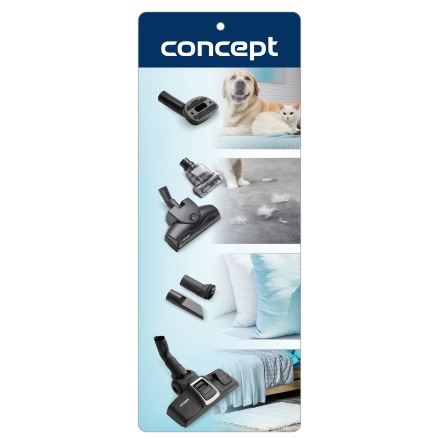 Concept VP8291 - Vrecový vysávač PERFECT CLEAN PET EXPERT 700W/230V biela