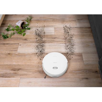 Concept VR4050 - Inteligentný robotický vysávač s mopom 2 v 1 OPTIMUS AQUA PRO LASER 3D 600W/230V 5200 mAh Wi-Fi biela