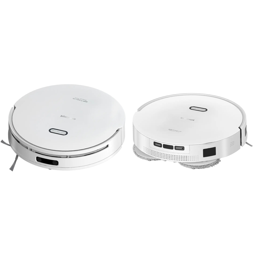 Concept VR4050 - Inteligentný robotický vysávač s mopom 2 v 1 OPTIMUS AQUA PRO LASER 3D 600W/230V 5200 mAh Wi-Fi biela