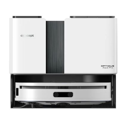Concept VR4050 - Inteligentný robotický vysávač s mopom 2 v 1 OPTIMUS AQUA PRO LASER 3D 600W/230V 5200 mAh Wi-Fi biela