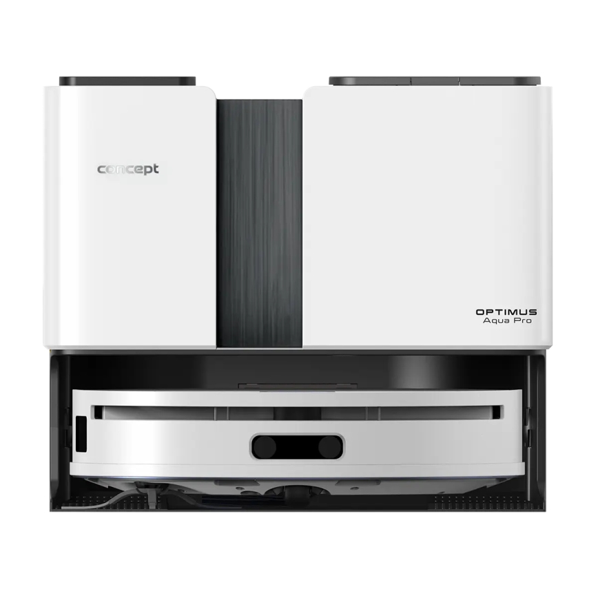 Concept VR4050 - Inteligentný robotický vysávač s mopom 2 v 1 OPTIMUS AQUA PRO LASER 3D 600W/230V 5200 mAh Wi-Fi biela