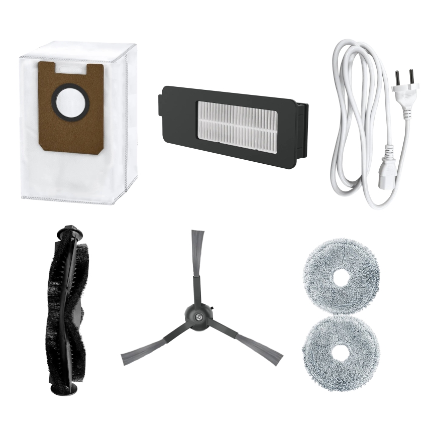 Concept VR4050 - Inteligentný robotický vysávač s mopom 2 v 1 OPTIMUS AQUA PRO LASER 3D 600W/230V 5200 mAh Wi-Fi biela