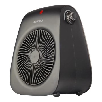 Concept vt7041 - ventilátor s ohrievacím telesom 1000/2000 W/230 V, čierny