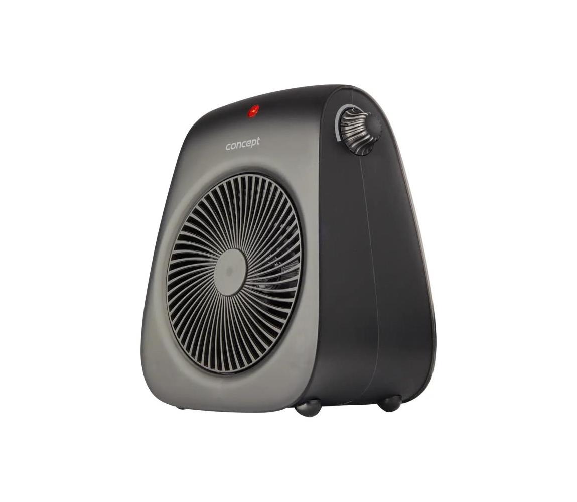 Concept vt7041 - látor s ohrievacím telesom 1000/2000 W/230 V, čierny vt7041