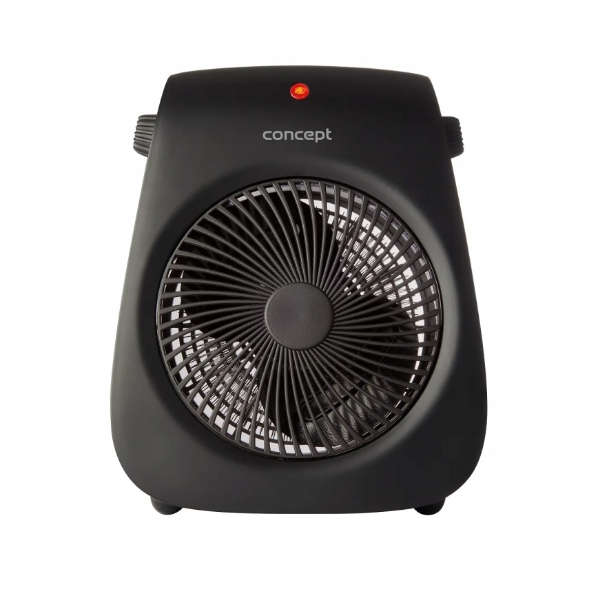Concept vt7041 - ventilátor s ohrievacím telesom 1000/2000 W/230 V, čierny