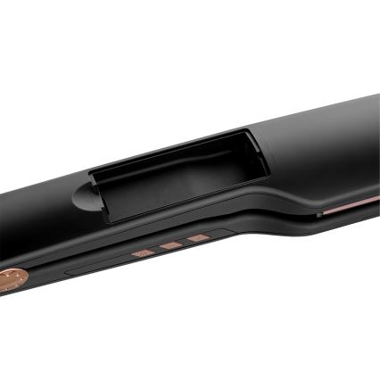 Concept VZ6010 - Parná žehlička na vlasy s LED displejom ELITE STEAM BOOST 54W/230V čierna