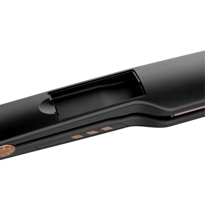 Concept VZ6010 - Parná žehlička na vlasy s LED displejom ELITE STEAM BOOST 54W/230V čierna