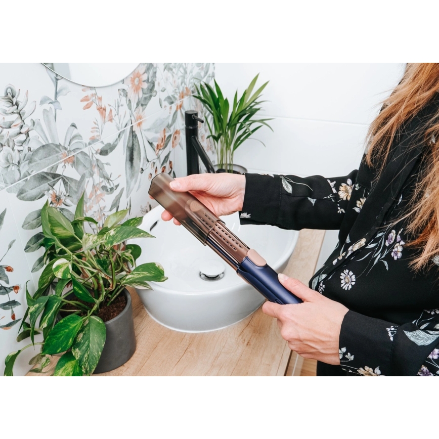 Concept VZ8100 - Žehlička na vlasy PROFI CARE 60W/230V modrá/zlatá