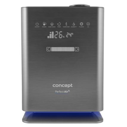 Concept ZV2021-  Zvlhčovač vzduchu s arómovým difuzérom PERFECT AIR SMART 4,6 l 110W/230V Wi-Fi antracit + diaľkové ovládanie