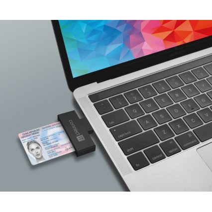 CONNECT IT CFF-3000-BK - Čítačka eObčaniek a čipových kariet 5V