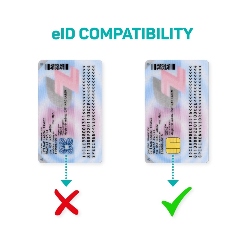 CONNECT IT CFF-3000-BK - Čítačka eObčaniek a čipových kariet 5V