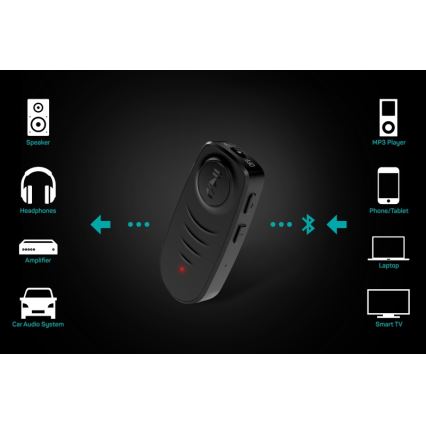 CONNECT IT CFF-4050-BK - Bluetooth audio prijímač AUX 110 mAh