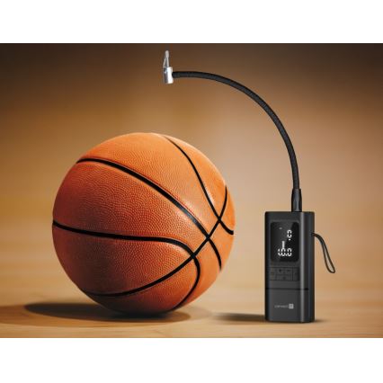 CONNECT IT CFF-4500-BK - Digitálny kapesný kompresor AirFlow 80W/6000 mAh čierna