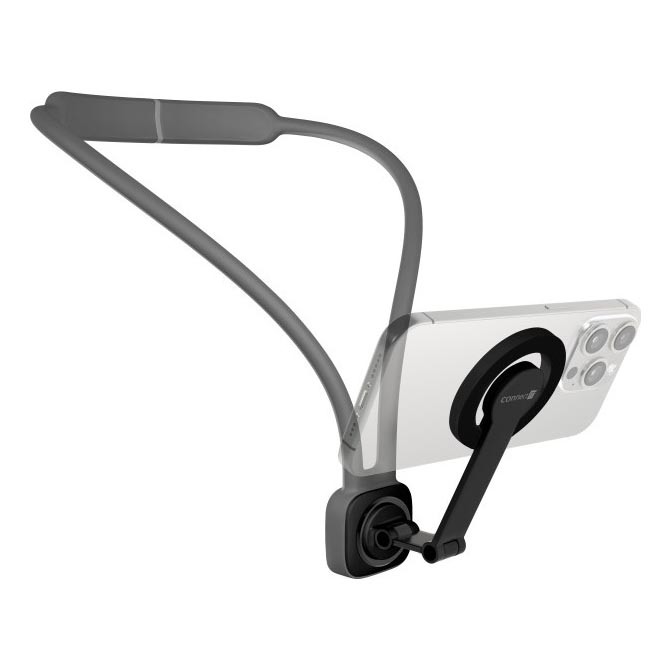 CONNECT IT CFF-6020-GY - Flexibilný magnetický držiak telefónu na krk MagSafe
