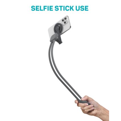 CONNECT IT CFF-6020-GY - Flexibilný magnetický držiak telefónu na krk MagSafe