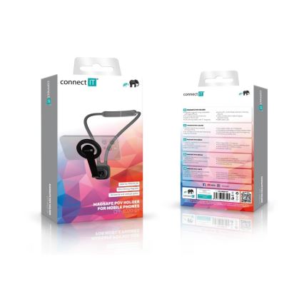 CONNECT IT CFF-6020-GY - Flexibilný magnetický držiak telefónu na krk MagSafe