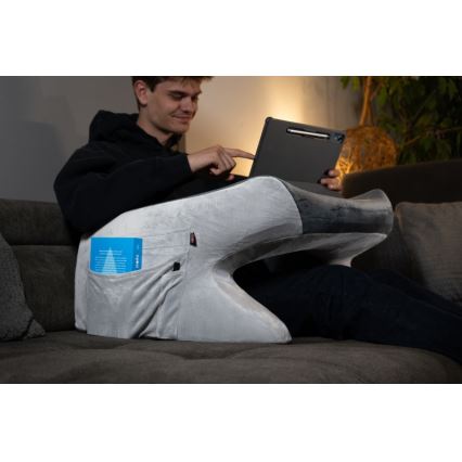 CONNECT IT CFH-1020-GY - Anatomický vankúš na čítanie a prácu ErgoWork sivá/biela