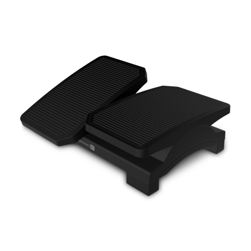 CONNECT IT CFH-4100-BK - Polohovateľná podložka pod nohy čierna