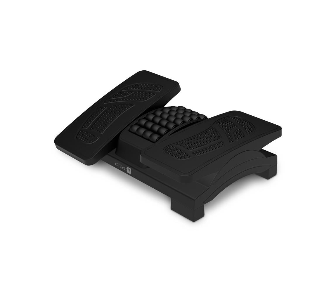 CONNECT IT CFH-4105-BK - Polohovateľná podložka pod nohy čierna CFH-4105-BK