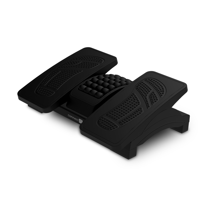 CONNECT IT CFH-4105-BK - Polohovateľná podložka pod nohy čierna