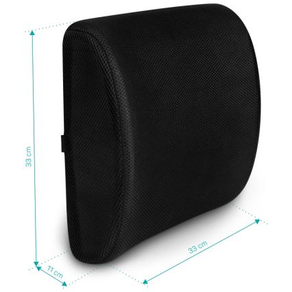 CONNECT IT CFH-5300-BK - Bedrová opierka na stoličku čierna