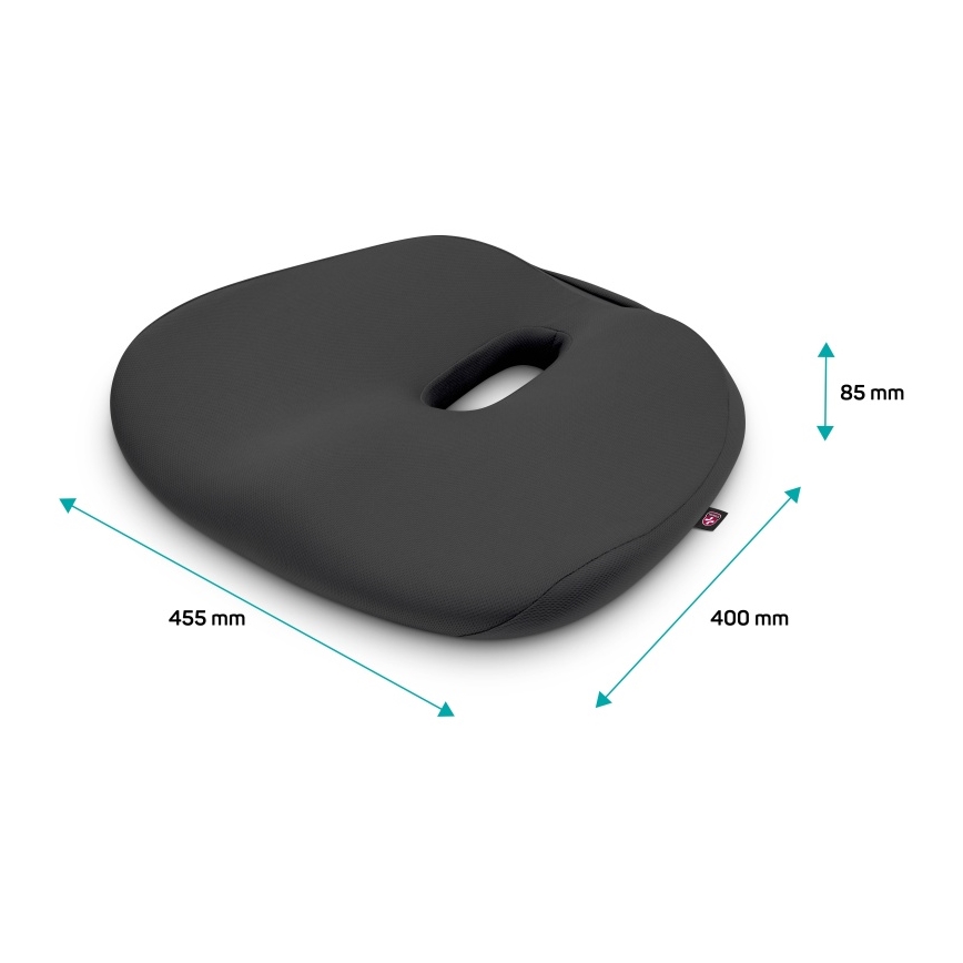 CONNECT IT CFH-5501-GY - Anatomický vankúš na stoličku antracit