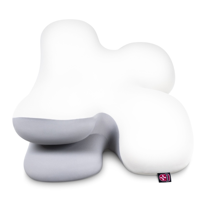 CONNECT IT CFH-6030-WH - Anatomický vankúš Virgo biela/šedá