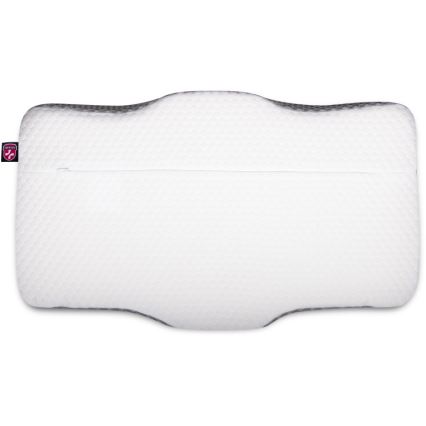 CONNECT IT CFH-6031-WH - Anatomický vankúš Lyra biela/sivá