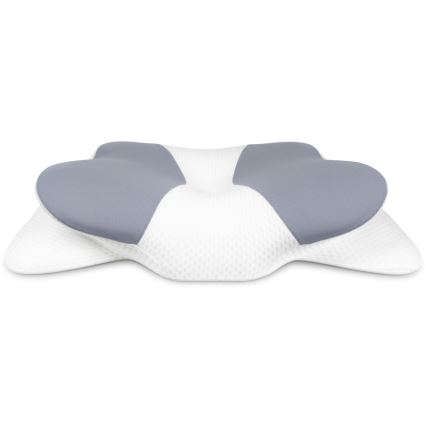 CONNECT IT CFH-6032-WH - Anatomický vankúš Gemini biela/sivá