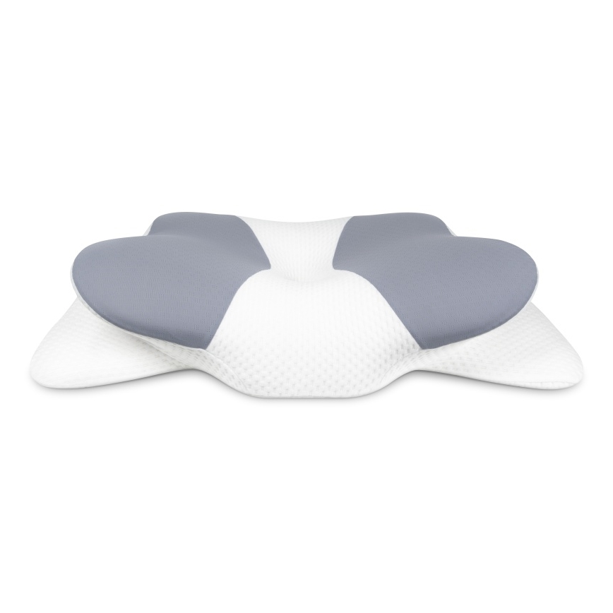 CONNECT IT CFH-6032-WH - Anatomický vankúš Gemini biela/sivá