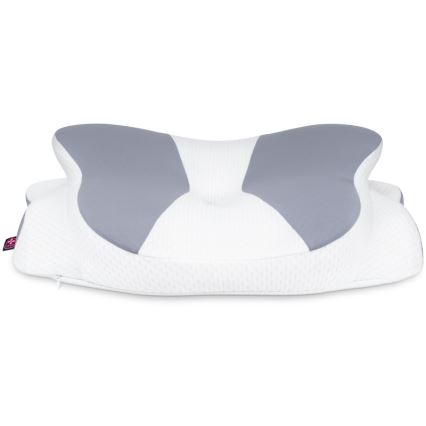 CONNECT IT CFH-6032-WH - Anatomický vankúš Gemini biela/sivá