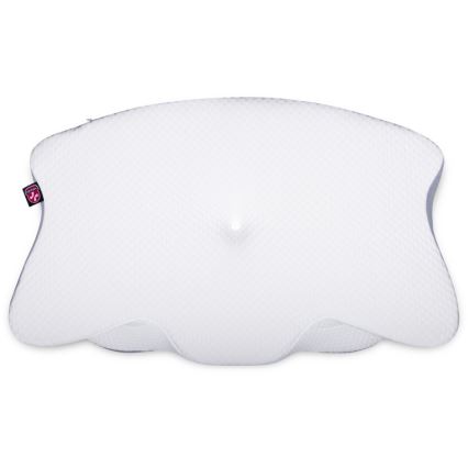 CONNECT IT CFH-6032-WH - Anatomický vankúš Gemini biela/sivá