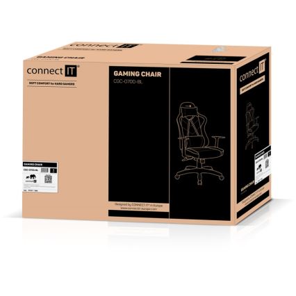 CONNECT IT CGC-0700-BL - Herná stolička LeMans Pro čierna/modrá