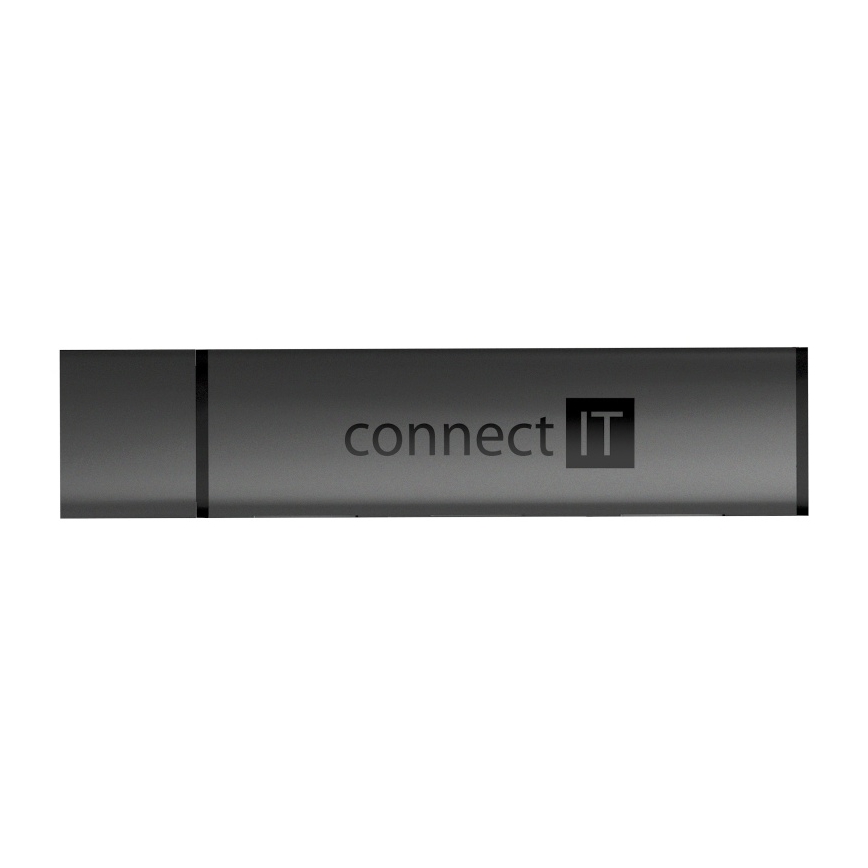 CONNECT IT CHU-4060-AN - USB-A hub s čítačkou pamäťových kariet 4v1
