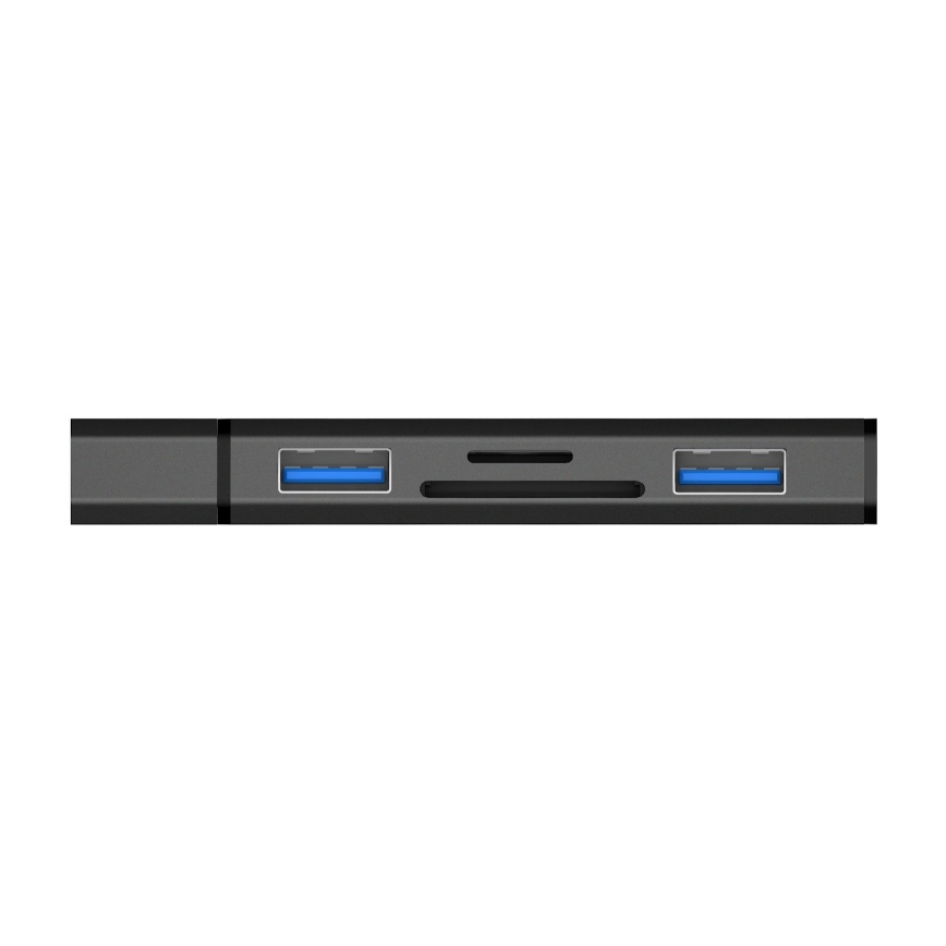 CONNECT IT CHU-4060-AN - USB-A hub s čítačkou pamäťových kariet 4v1