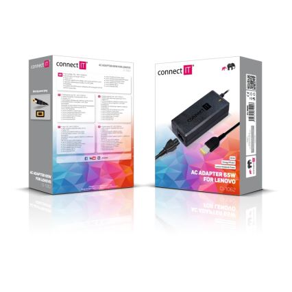 CONNECT IT CI-1062 - Napájací adaptér pre notebooky Lenovo 65W