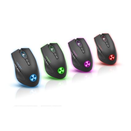 CONNECT IT CI-1128 - LED Káblová herná myš 1000/1200/1600/3200 DPI čierna