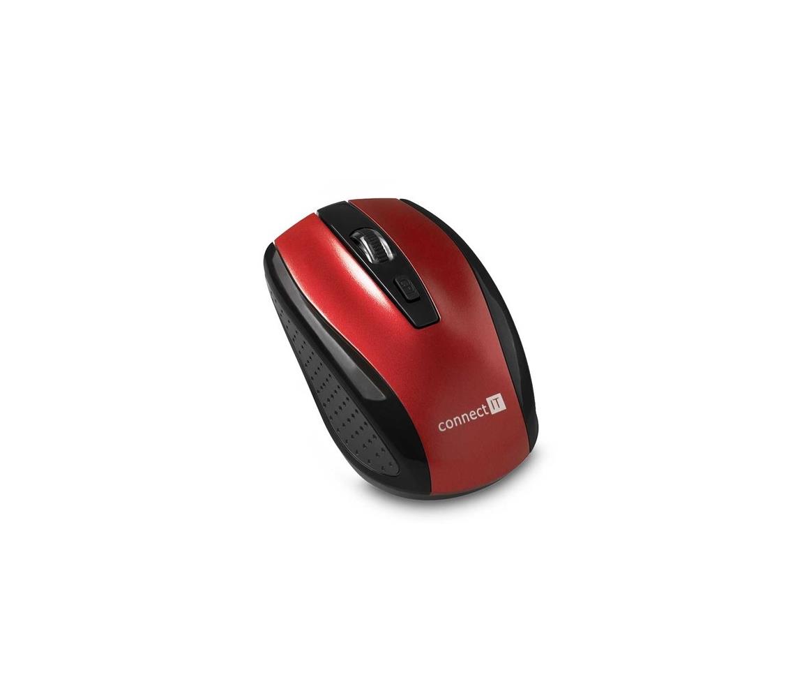 CONNECT IT CI-1224 - Bezdrôtová myš 800/1200/1600 DPI 2× AAA čierna/červená CI-1224