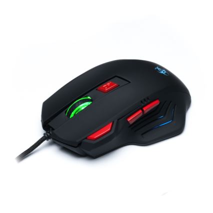 CONNECT IT CI-191 - LED Káblová herná myš 800/1600/2400/3200 DPI čierna
