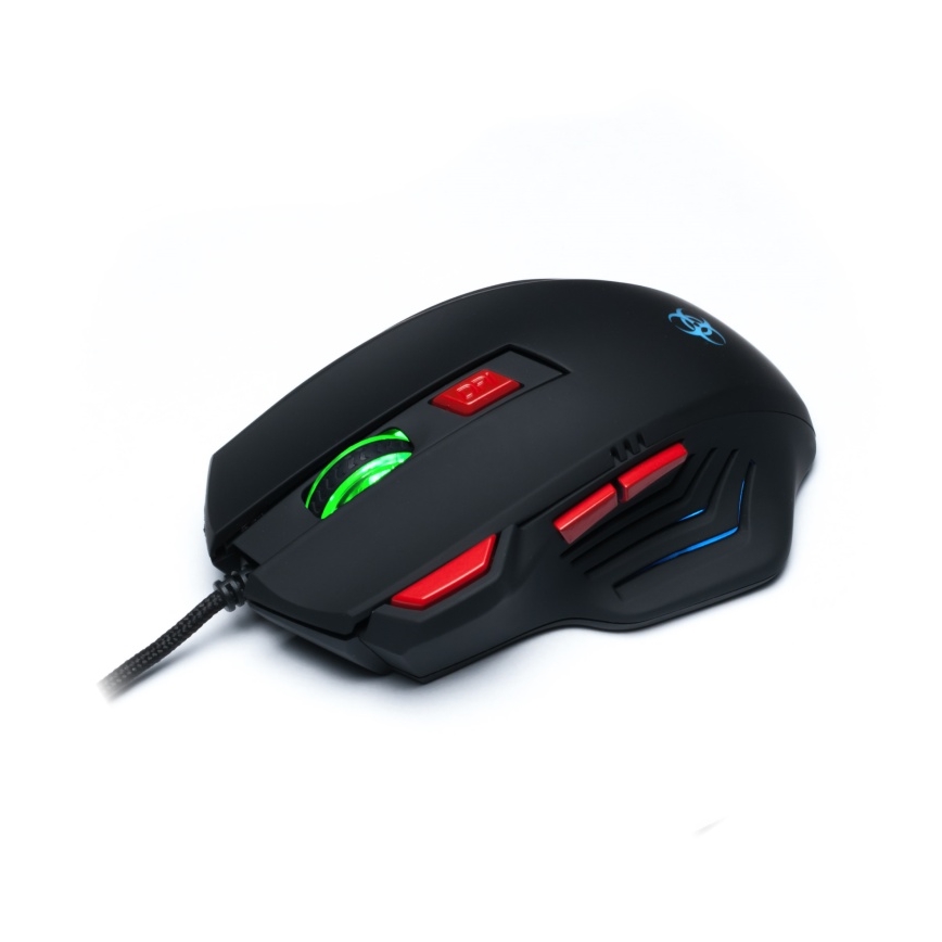 CONNECT IT CI-191 - LED Káblová herná myš 800/1600/2400/3200 DPI čierna