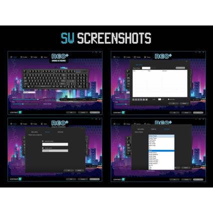 CONNECT IT CKB-3591-CS - LED RGB Káblová herná klávesnica s CZ/SK lokalizáciou čierna + červený rámik