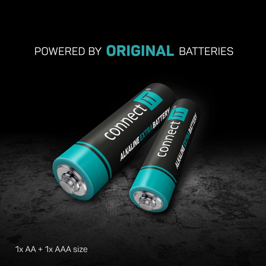 CONNECT IT CKM-4500-CS - Bezdrôtová klávesnica a myš 1000 DPI s CZ/SK lokalizáciou 1xAAA + 1xAA čierna