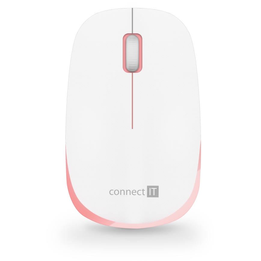 CONNECT IT CKM-7801-CS - Bezdrôtová klávesnica a myš 1200 DPI s CZ/SK lokalizáciou 1xAAA + 1xAA biela/ružová