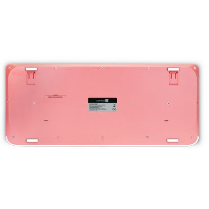 CONNECT IT CKM-7801-CS - Bezdrôtová klávesnica a myš 1200 DPI s CZ/SK lokalizáciou 1xAAA + 1xAA biela/ružová