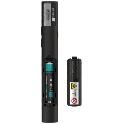 CONNECT IT CLP-2050-BK - Bezdrôtový prezentér s laserovým ukazovadlom 1xAAA