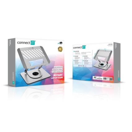 CONNECT IT CMF-2100-SL - Otočný stojan na notebook strieborná