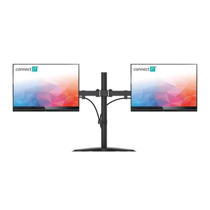 CONNECT IT CMF-3204-BK - Univerzálny držiak na 2 monitory 13-32” čierna