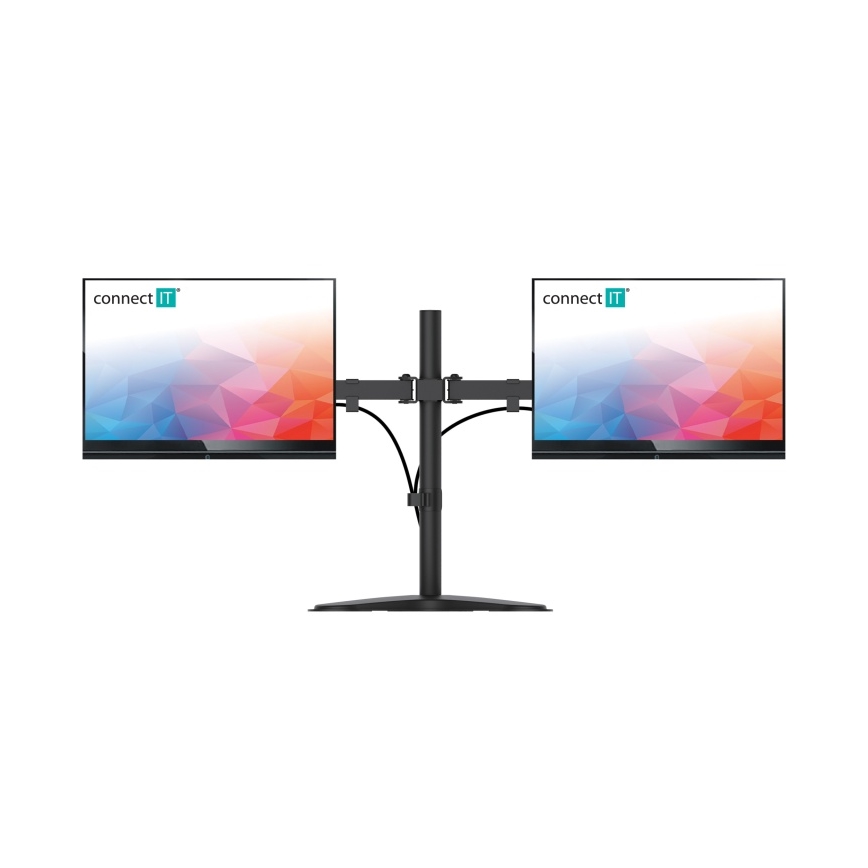 CONNECT IT CMF-3204-BK - Univerzálny držiak na 2 monitory 13-32” čierna