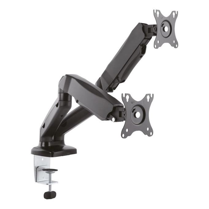 CONNECT IT CMF-3207-BK - Univerzálny držiak na 2 monitory 13-27” čierna