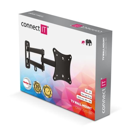 CONNECT IT CMH-2010-BK - Nástenný držiak pre TV 13-27” čierna